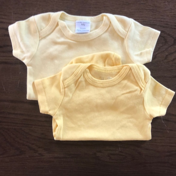 Two yellow onesies - Picture 1 of 3